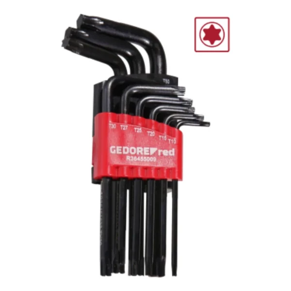 Jogo de Chaves Torx Longas com 9 Peças Gedore