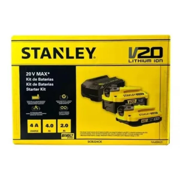 Kit de Baterias Stanley V20 Lithium Ion 20V MAX*