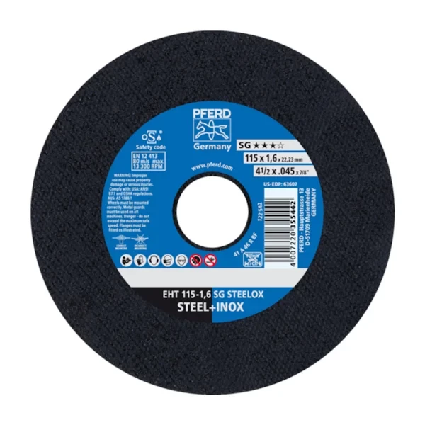 Disco de Corte PFERD EHT 115-1,6 SG Steelox
