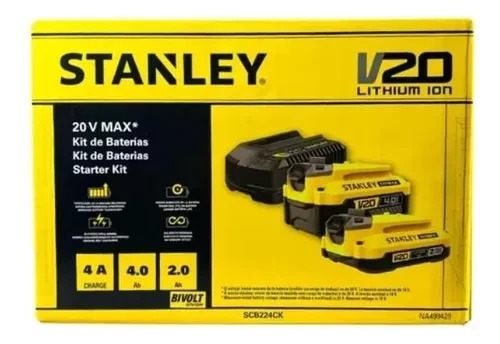Kit de Baterias Stanley V20 Lithium Ion 20V MAX*