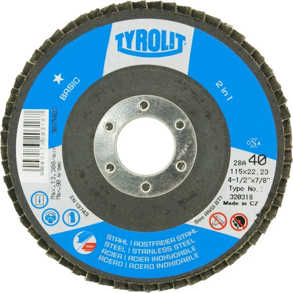 Disco Flap Tyrolit Basic G40 115x22mm 